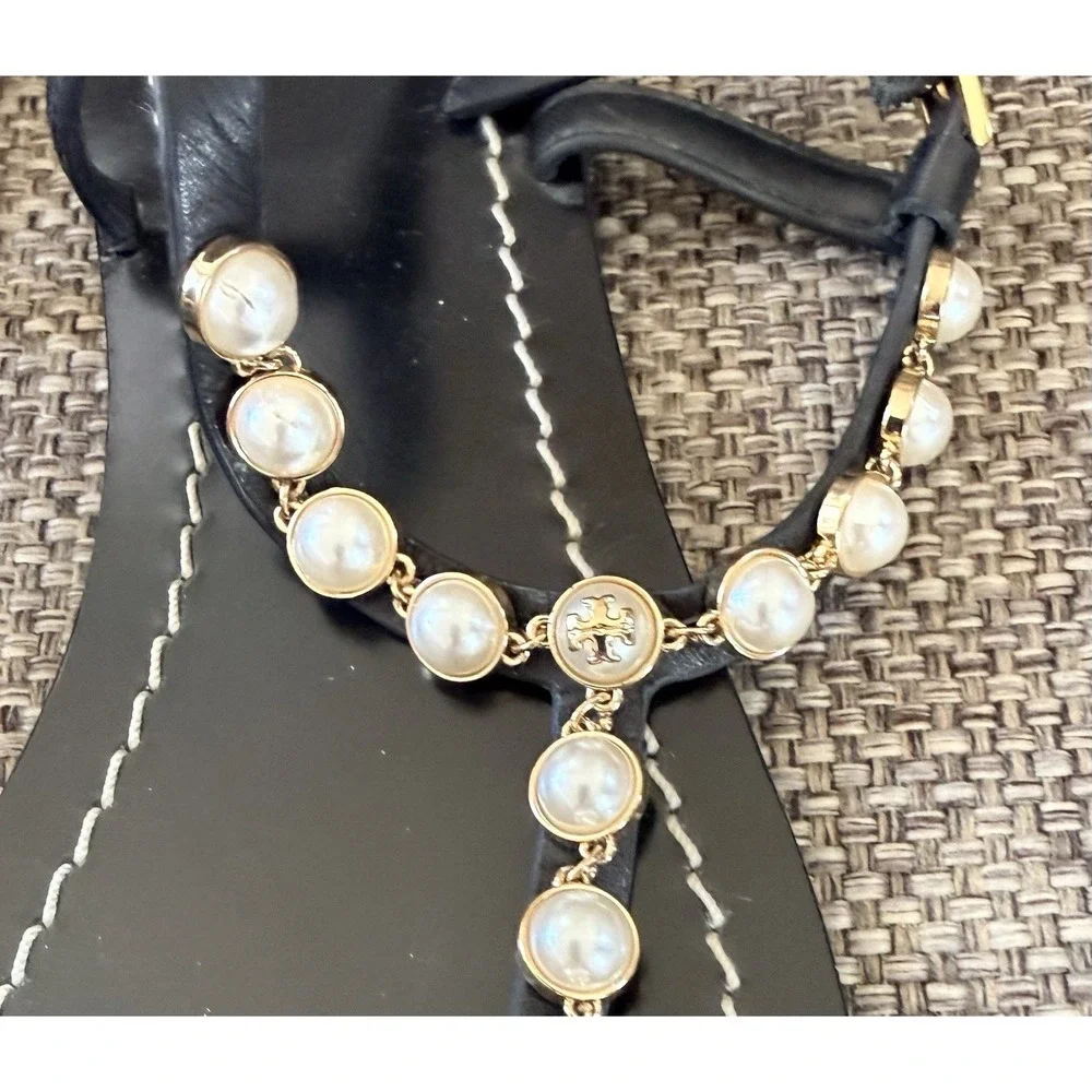 Tory Burch Emmy Pearl Thong Women Sandals- SZ 8.5